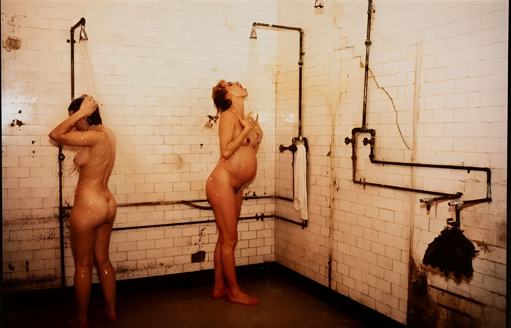 Nan Goldin Rebecca and Janet in the Shower at the Russian Baths, 1988 Signed Baryta Photograph